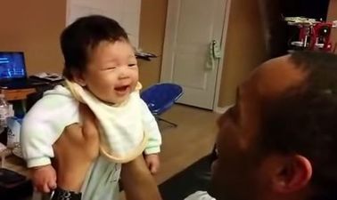 VIDEO: Father Can’t Get Enough Of Baby’s First Big Laugh