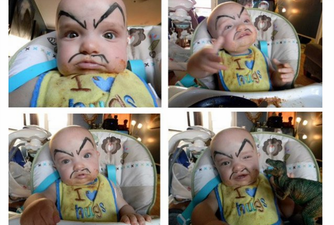 GALLERY: Why So Serious? Babies Have Their Eyebrows Pencilled In… With Hilarious Results