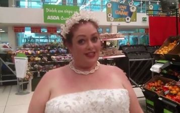Bride Nips Into Asda In Wedding Dress To Buy More Booze For Her Guests