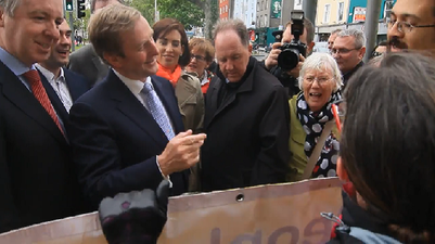 WATCH: Taoiseach Enda Kenny Comes Under Fire After Comments On Protester’s Nationality