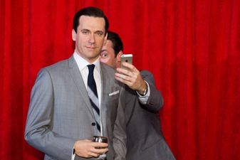 Pic Of The Day – Oh, Just Jon Hamm, Taking Selfies With His Wax Figure