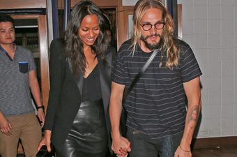 PICTURE – Zoe Saldana’s Husband Gets Her Face Tattooed On His Arm