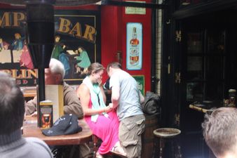 PICTURE: Guy Sets Bar High With Unique Guinness Proposal