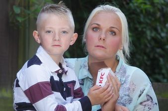 Time To Throw The Towel In? Child Bites Into KFC Chicken Piece Only To Find Deep Fried Blue Paper Towel