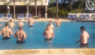 VIDEO: The Ireland Squad in a Very Important (Topless) Recovery Session