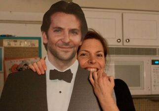 Woman Makes Up Life With Cardboard Cut-Out Of Bradley Cooper
