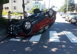 PICTURE: Someone’s First Driving Lesson Didn’t Go Too Well