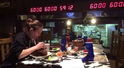 WATCH: Woman Demolishes Two 72 Ounce Steaks in Just 15 Minutes