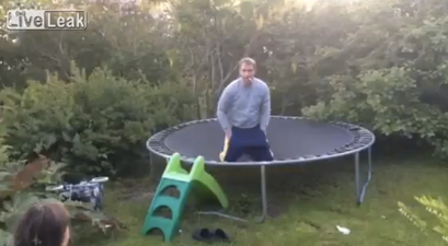 VIDEO: Dad Gets On Trampoline Drunk, Embarrasses His Entire Family