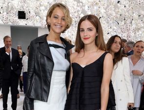 PICTURES: Jennifer Lawrence Facepalms Emma Watson At Dior Show