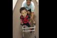 VIDEO: Two-Year-Old Kayden Learns To Walk And It’s A Very Special Moment…