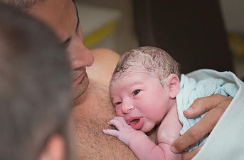 PICTURES: The Moment Two Dads Met Their New Baby For The First Time