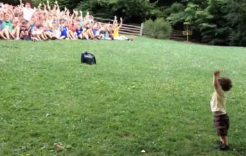 VIDEO: He’s Got The Power! One Toddler Puts 500 Summer Campers To Work With Adorable Directions