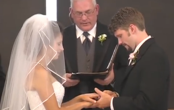 VIDEO: Grooms Messes Up His Vows, and His Bride Totally Loses It