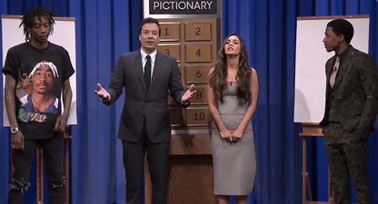 WATCH: Megan Fox And Nick Cannon Beat Wiz Khalifa And Jimmy Fallon At A Game Of Pictionary