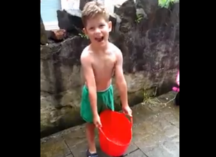 WATCH: Six-Year Old Does #IceBucketChallenge To Support His Mum In Hospital