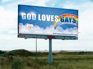 “God Loves Gays” Billboard Appears in the Hometown of the Westboro Baptist Church