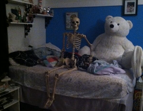 Bone To Pick With You… Dad Pranks Daughter With Skeleton For An Entire Year