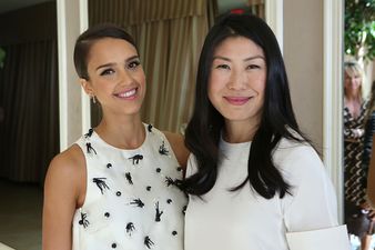 Her Look of the Day – Jessica Alba in Lela Rose