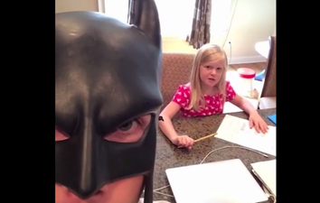 WATCH: We Never Want BatDad To Hang Up His Mask… Pure Genius!