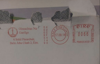 “Shame On Them” – Man Has His As Gaeilge Address “Corrected” By An Post