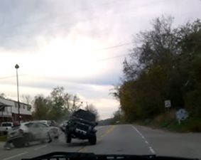 Watch: Footage Tracks Swerving Driver Who Inevitably Causes a Crash