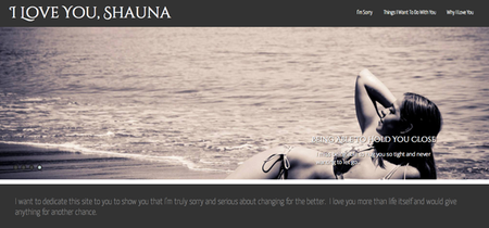 I Love You, Shauna: Man Creates Website To Show His Ex How Much He Cares