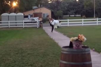 VIDEO: Groom Tries Romantic Gesture… Fails Miserably