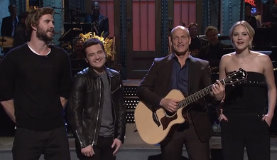 WATCH: Hunger Games Stars Channel Their Inner Taylor Swift For SNL Sketch