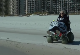 WATCH: 100-Year-Old Woman Goes To The Beach For The First Time, Melts The Internet