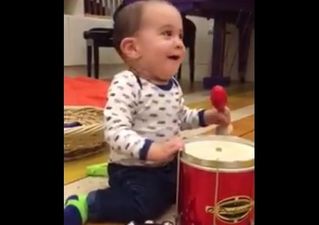 Simon Cowell Shares Video of Son Eric Playing the Drums to a One Direction Song