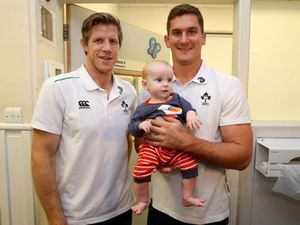 VIDEO: Irish Rugby Team Visit Temple Street Children’s Hospital