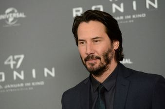 That Awkward Moment When Keanu Reeves Can’t Get Into His Own Party