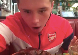 Brooklyn Beckham Shares Video Of Him And David Eating Out