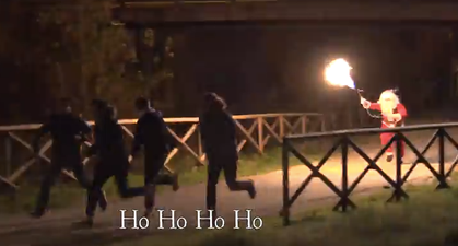 WATCH: Forget Killer Clowns, Psycho Santa Is Spreading Christmas Fear