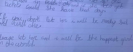 MUST READ: The Adorable Note Wicklow Eight-Year-Old Sends to Her Mother’s Boss