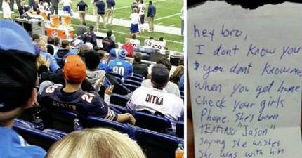 Pregnant Woman Outed As Cheat By Stranger At A Football Game