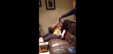 VIDEO: Irish Mammy Completely Freaks Out When Her Son Plays a Prank