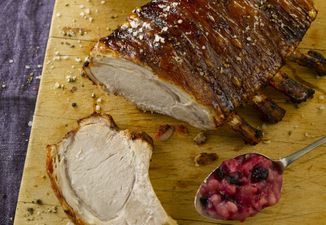 Recipe For Success: Roast Rack of Pork with Smoked Paprika and Sage with Crispy Crackling and Apple Sauce!