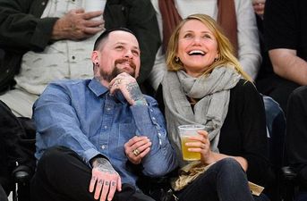 AW! Cameron Diaz and Benji Madden Are Caught on Kiss Cam at Lakers Game