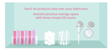 Bathroom Cluttered With Beauty Products? You Will LOVE These Life Hacks