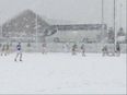 Just LOOK At The Amount Of Snow At A Hurling Final In Mullingar Today