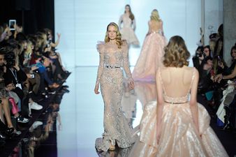 Shimmering Sequins & Stylish Slits at Zuhair Murad for Haute Couture Fashion Week