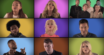 WATCH: Sam Smith, Christina Aguilera And One Direction Join Jimmy Fallon For Star-Studded Queen Cover