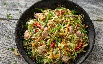 Recipe For Success: Prepare For Your Mouth To Water With This Bacon, Noodle and Crispy Vegetable Salad