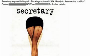 PIC: Recruitment Firm Come Under Fire For Posting This Sexist Job Ad