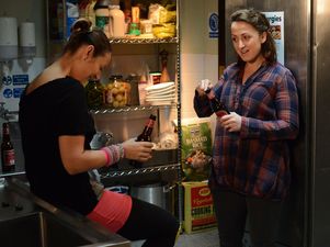 Eastenders’ Sonia Fowler and Tina Carter Kiss (Again)