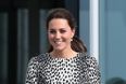Kate Middleton’s Spotted Dress Shows Off Her Baby Bump