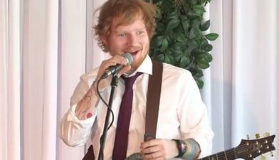 Ed Sheeran Surprises Couple by Crashing Their Wedding and Performing