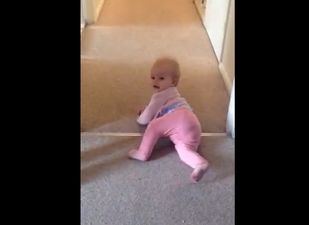 VIDEO: This Eight-Month-Old Has An Interesting Way Of Getting About The Place